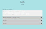 FAQs Accordion Page